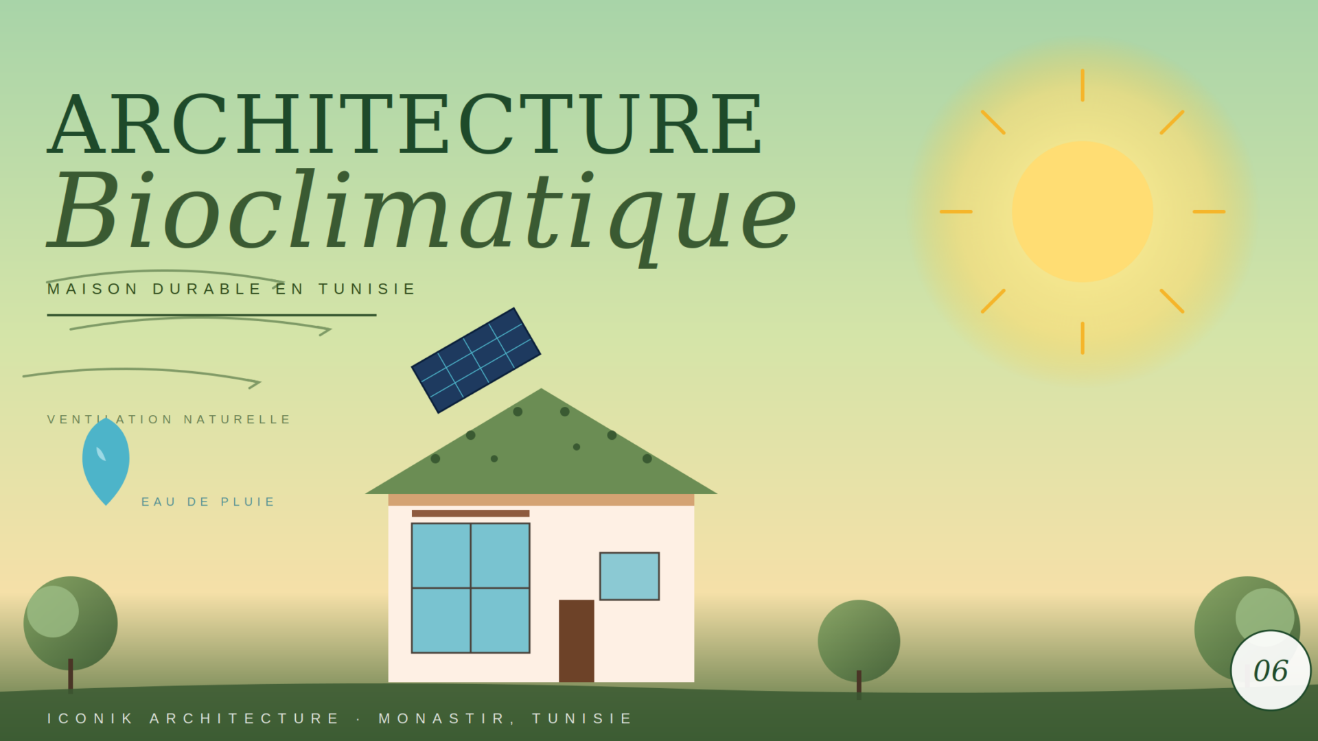 Architecture bioclimatique en Tunisie : concevoir des maisons qui respirent – ICONIK Architecture Blog